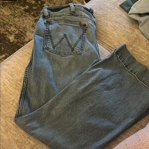 Wrangler Blue Straight Leg Jeans Classic Denim